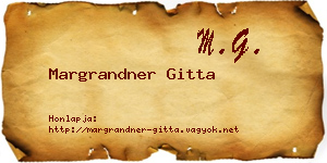 Margrandner Gitta névjegykártya